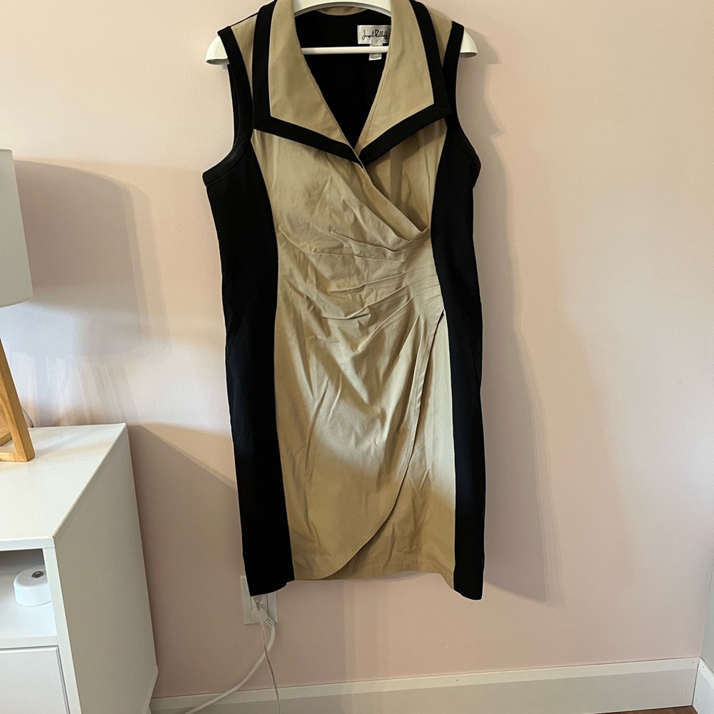 Slip on dress, lots of stretch- very flattering